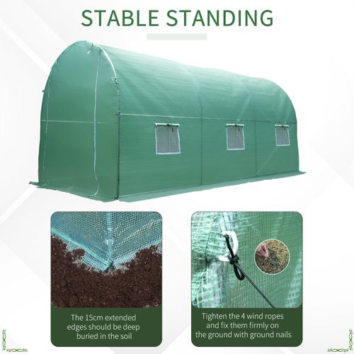 Walk - In Greenhouse Tunnel – Rounded Polytunnel for Gardening - plants - express.com