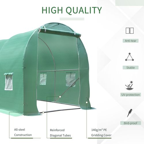Walk - In Greenhouse Tunnel – Rounded Polytunnel for Gardening - plants - express.com