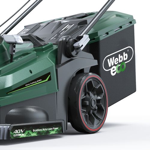 Webb 40V (2 x 20v) 43cm (17") Cordless Rotary Lawnmower (2 x 4AH Battery & Charger) - plants - express.com