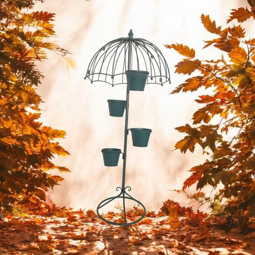 Whimsical 130CM Blue Metal Garden Planter – Add Charm to Your Outdoors! - plants - express.com