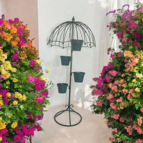 Whimsical 130CM Blue Metal Garden Planter – Add Charm to Your Outdoors! - plants - express.com