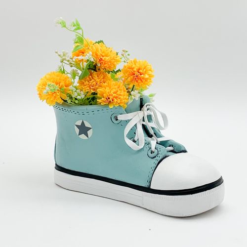 Whimsical 34CM Blue Trainer Planter - Perfect Gift for Plant & Sneaker Lovers! - plants - express.com