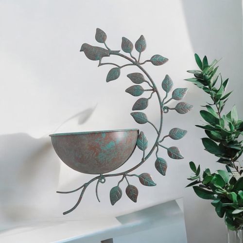 Whimsical 42CM Green Metal Planter: Elevate Your Garden with Charm! - plants - express.com