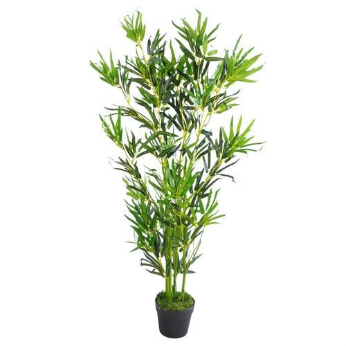 XL 4ft Realistic Fat Leaf Artificial Bamboo Plant - Perfect Indoor Décor - plants - express.com