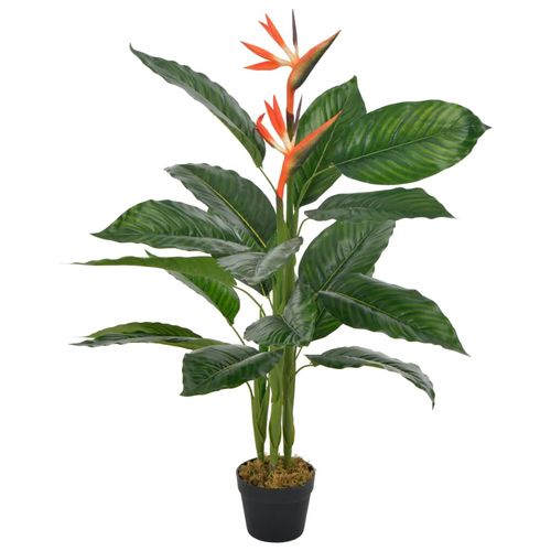100 cm Stunning Strelitzia Artificial Plant in Stylish Red Pot - plants - express.com