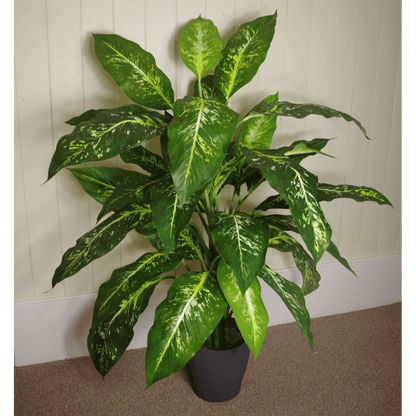 100cm Large Fox's Aglaonema Artificial Tree - Spotted Evergreen Foliage - plants - express.com