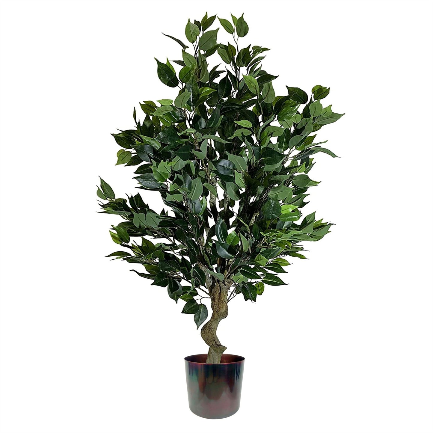 100cm Leaf Realistic Artificial Ficus Tree / Plant Bush Ficus Multicolour Planter - plants - express.com