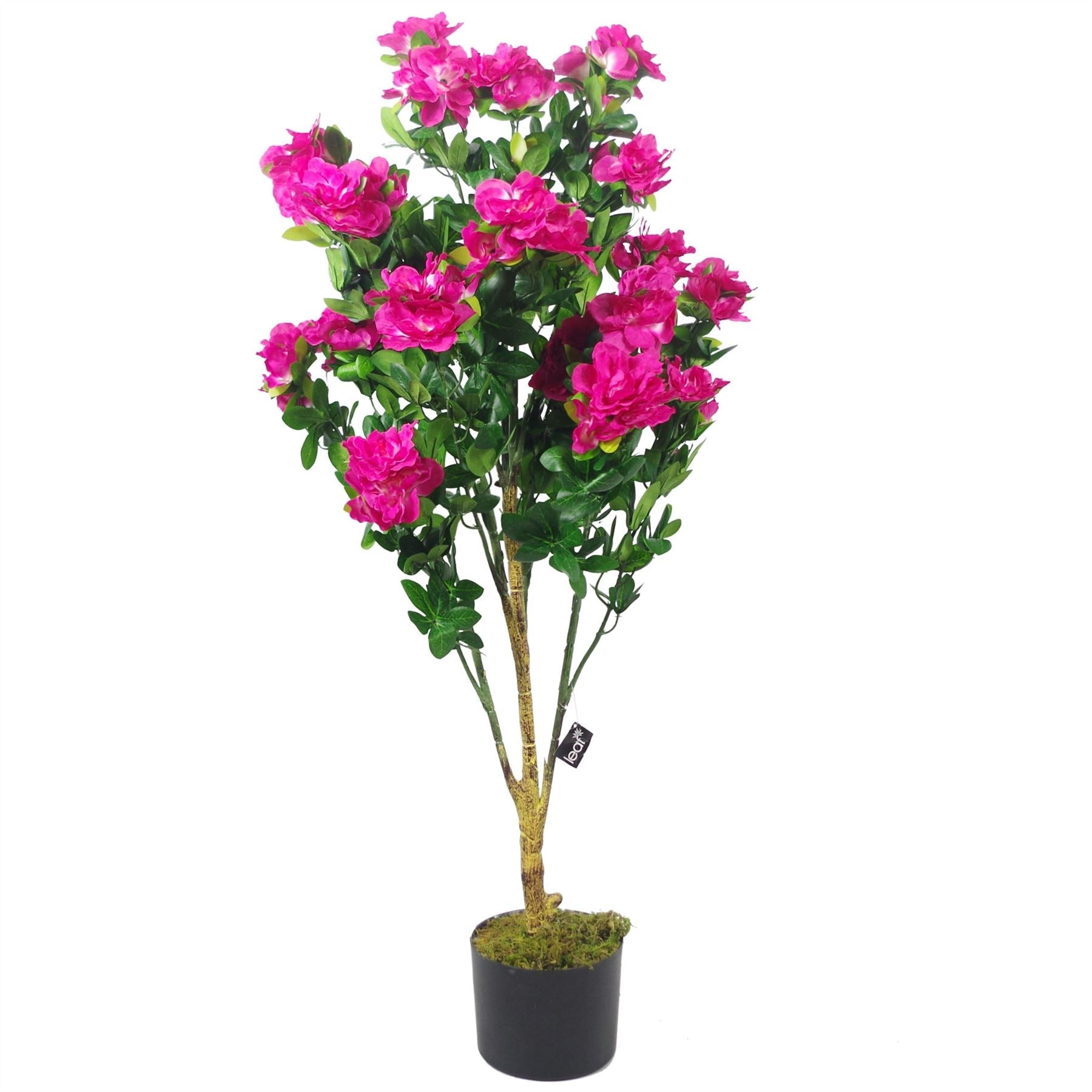 100cm Premium Artificial Azalea Pink Flowers Potted Plant - plants - express.com