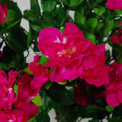 100cm Premium Artificial Azalea Pink Flowers Potted Plant - plants - express.com