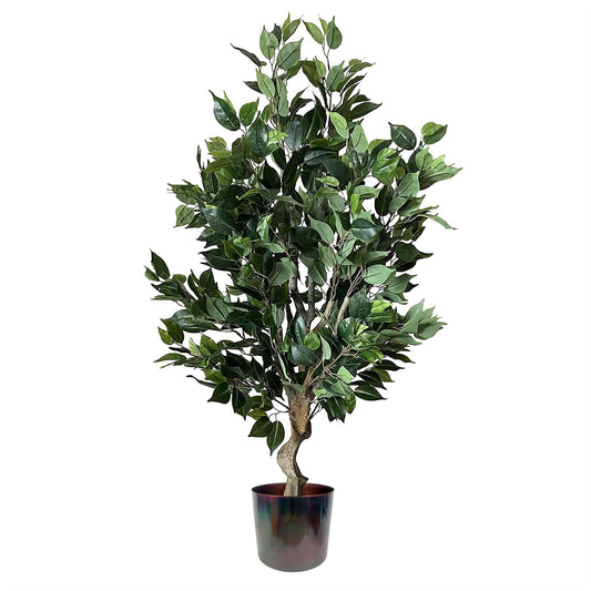 100cm Premium Artificial Ficus Twist Tree Multicolour Planter - plants - express.com