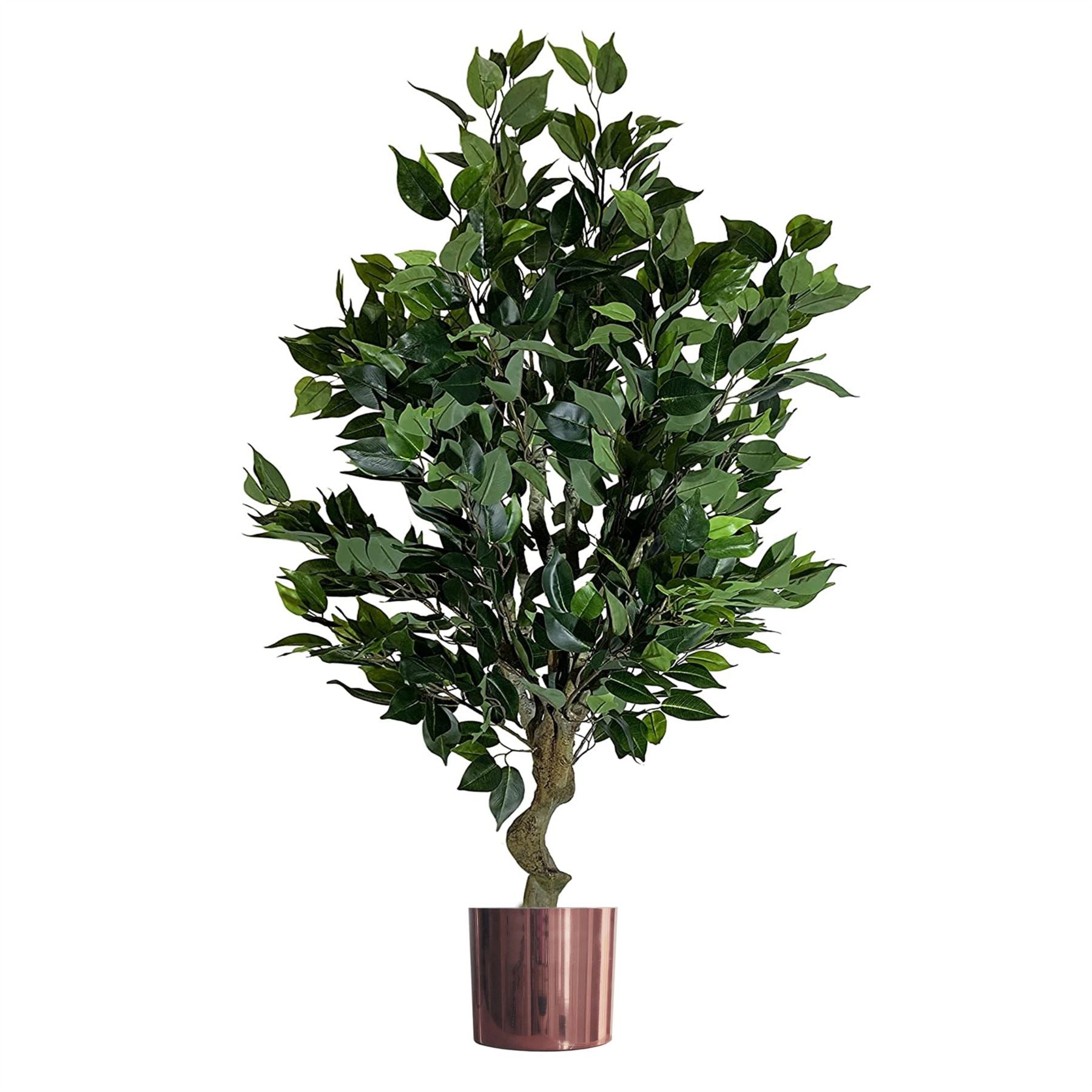 100cm Realistic Artificial Ficus Tree in Copper Planter - plants - express.com