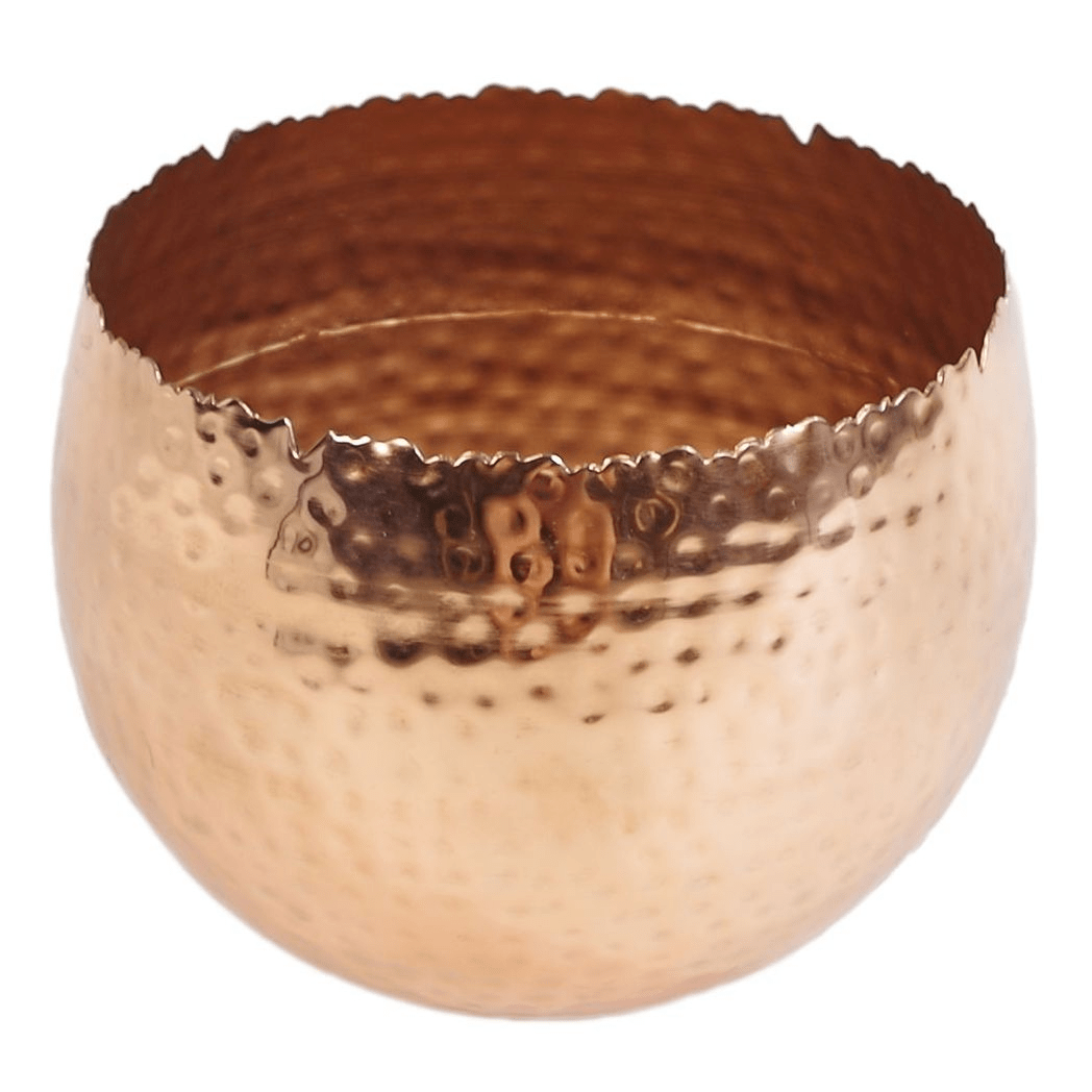 100cm Realistic Ficus Artificial Tree with Copper Curve Planter - plants - express.com