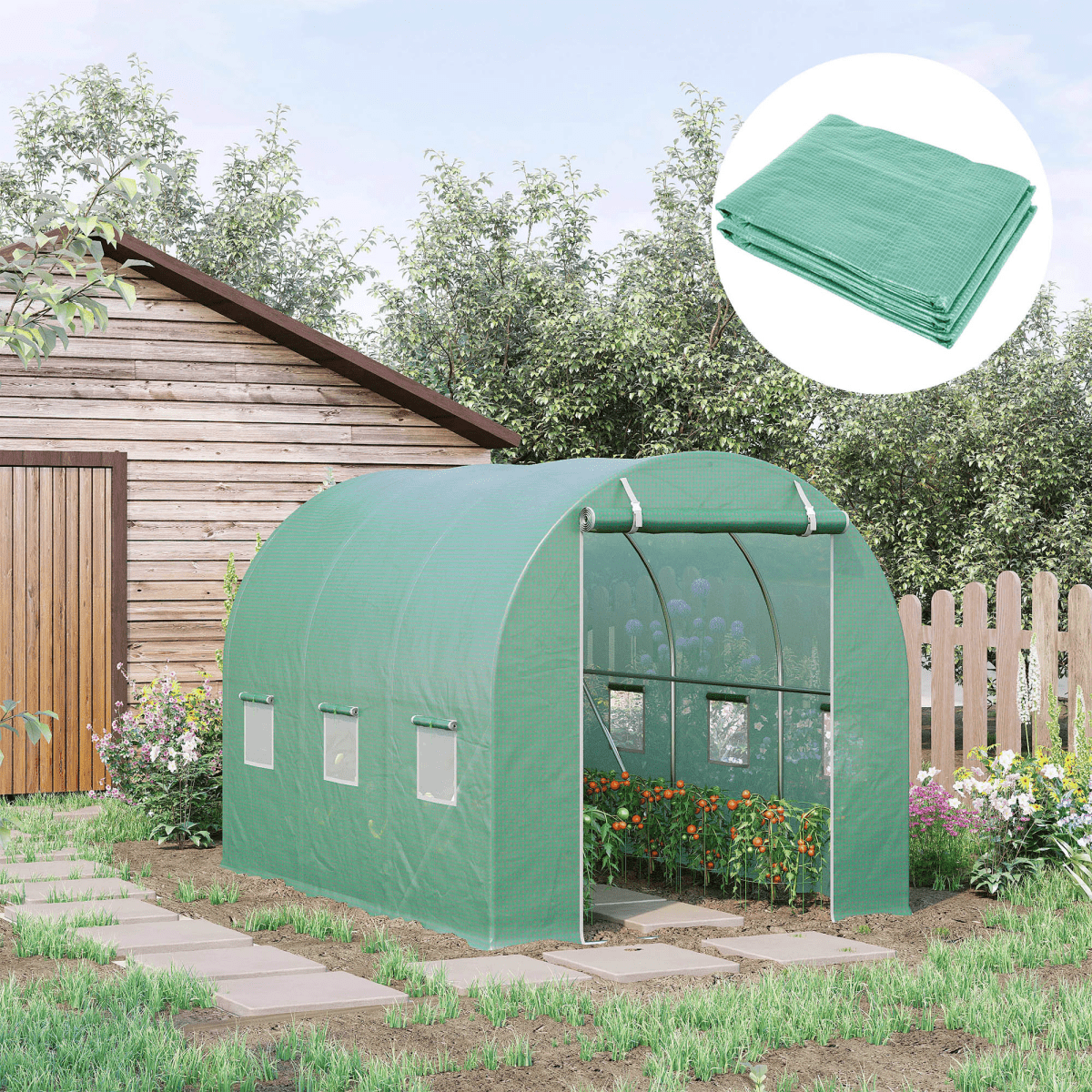10x7ft Greenhouse Replacement Cover Winter - plants - express.com