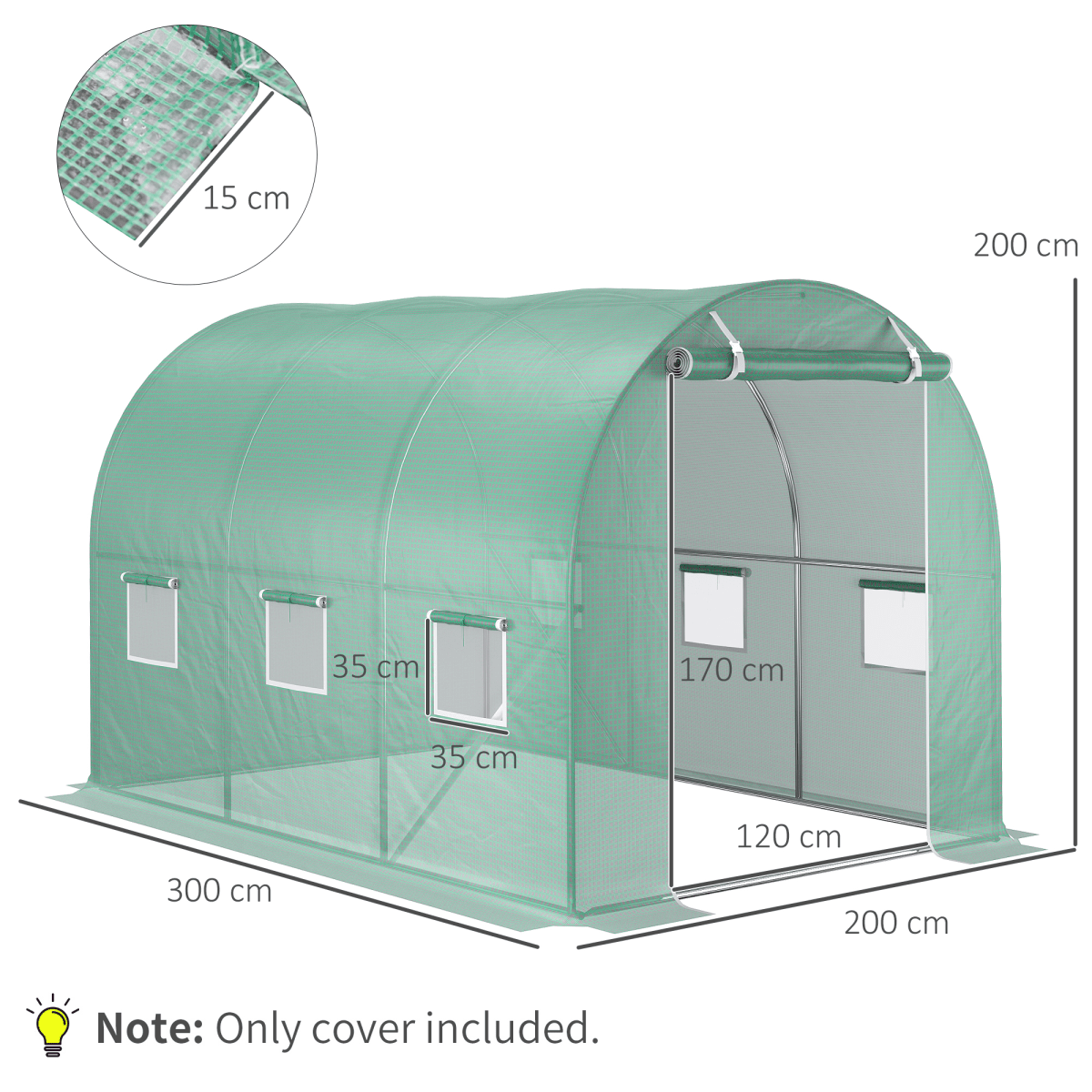 10x7ft Greenhouse Replacement Cover Winter - plants - express.com
