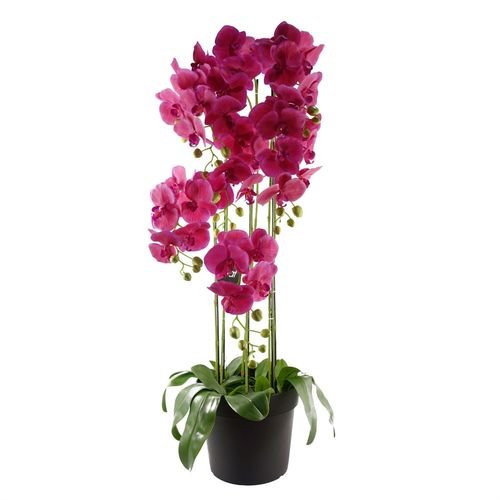 110cm Large Pink Orchid Plant Artifcial 41 REAL TOUCH flowers - plants - express.com