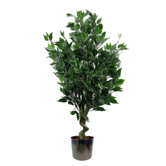 110cm Leaf Realistic Artificial Ficus Tree / Plant Multicolour Planter - plants - express.com
