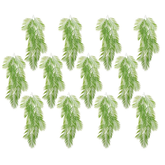 12 Tropical 120cm Artificial Hanging Palm Leaves - Realistic Decor Upgrade! - plants - express.com