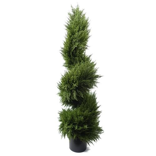 120cm Premium Artificial Spiral Cypress Topiary Tree - plants - express.com