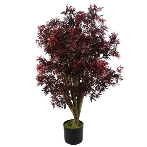 120cm Red Aralia Tree Artificial UV Resistant Outdoor - plants - express.com