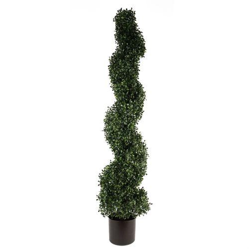 120cm UV Resistant Boxwood Tree Spiral Topiary 1058 leaves - plants - express.com