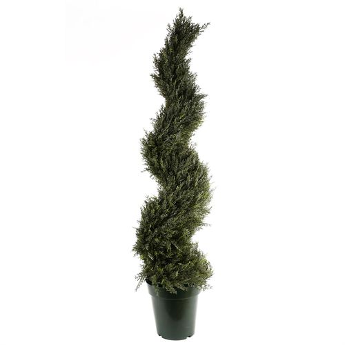 120cm UV Resistant Cypress Spiral Tree 1848 Leaves - plants - express.com