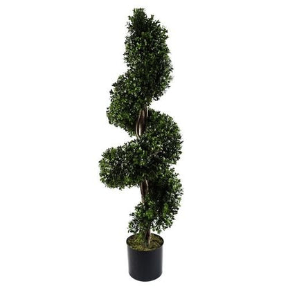 120cm UV Resistant Spiral Buxus Topiary Tree - Stunning Outdoor Décor - plants - express.com