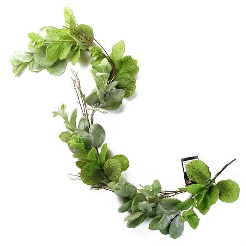 125cm Adjustable Artificial Mint Leaf Garland - Lush Greenery for Any Space - plants - express.com