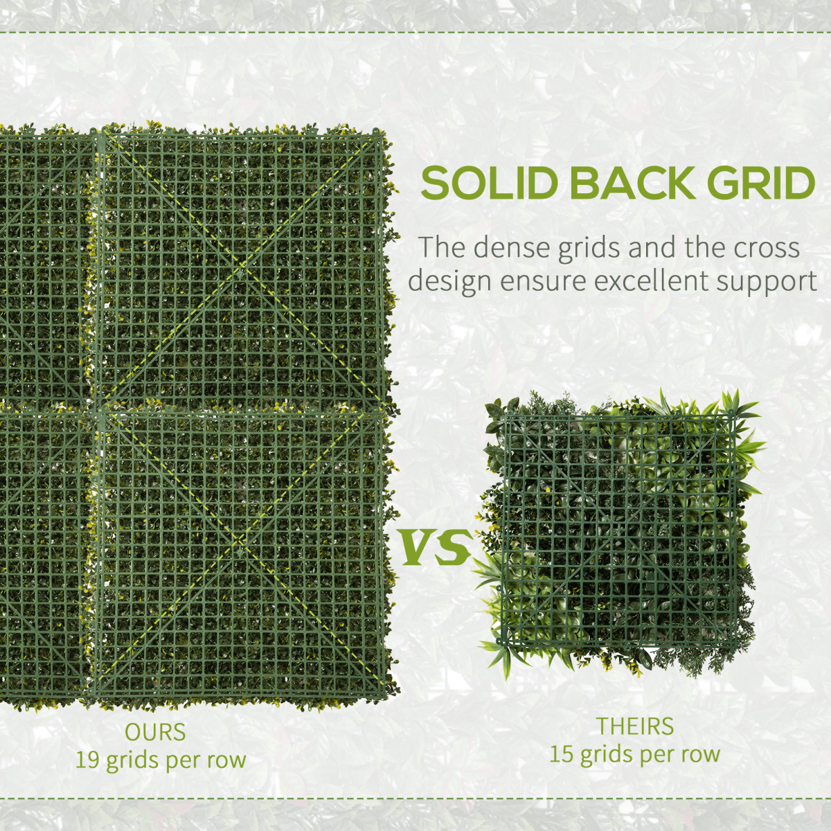 12PCS Artificial Boxwood Wall Panels 20" x 20" Grass Screen Milan Grass - plants - express.com
