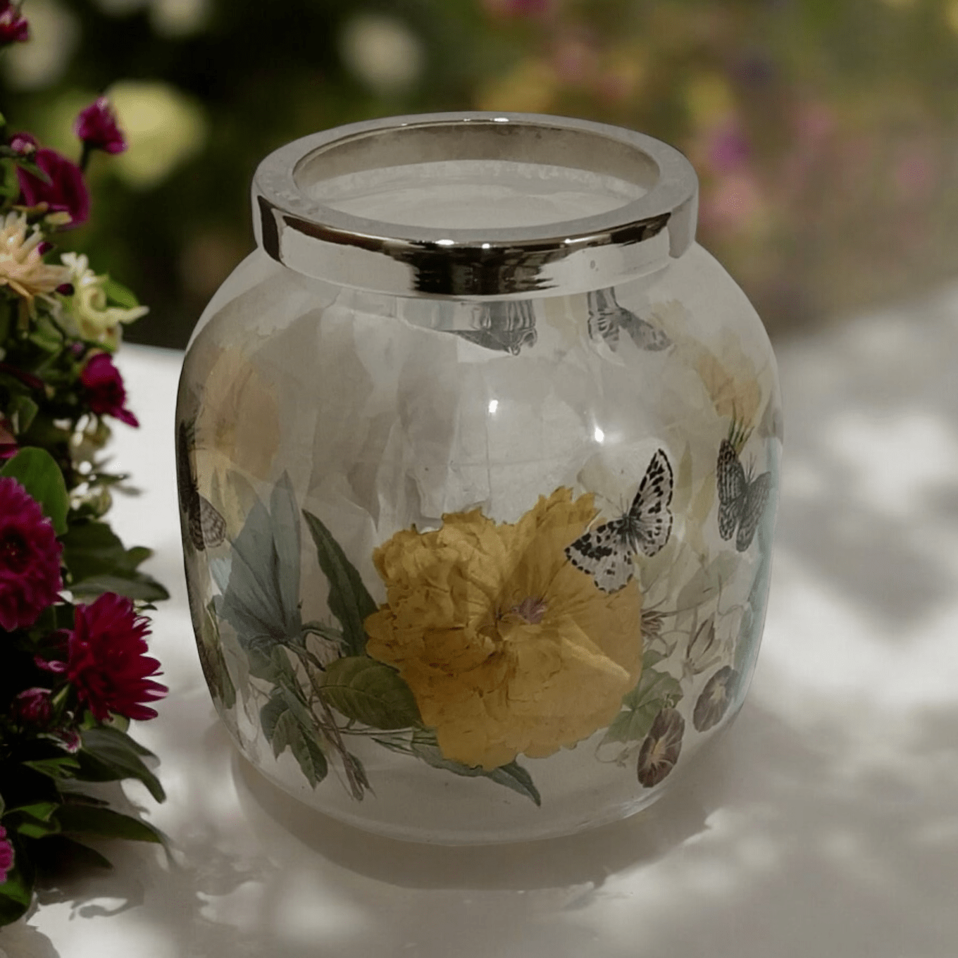 13cm Glass Flower Vase — Sleek Minimalist Table Centerpiece - plants - express.com