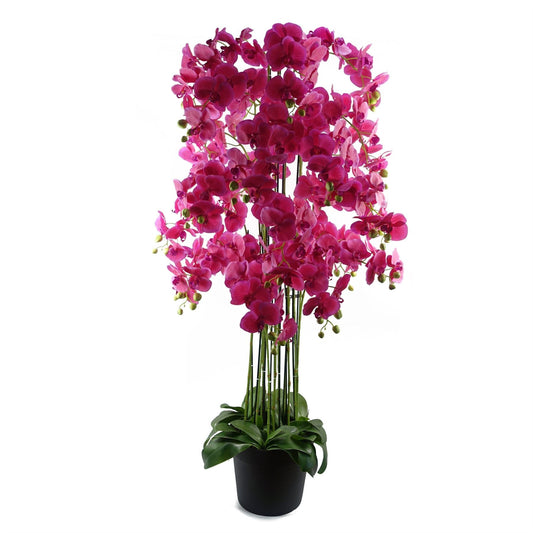 150cm Lifelike Giant Pink Orchid Plant - 189 Real Touch Flowers! - plants - express.com
