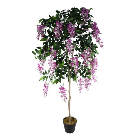150cm Lifelike Light Pink Wisteria Tree - Stunning Realistic Décor Piece - plants - express.com