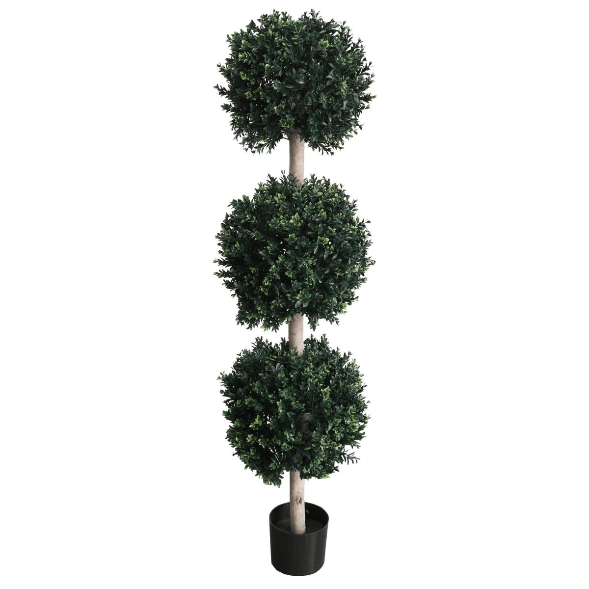 150cm UV - Protected Triple Ball Topiary Tree - Artificial Outdoor Greenery - plants - express.com