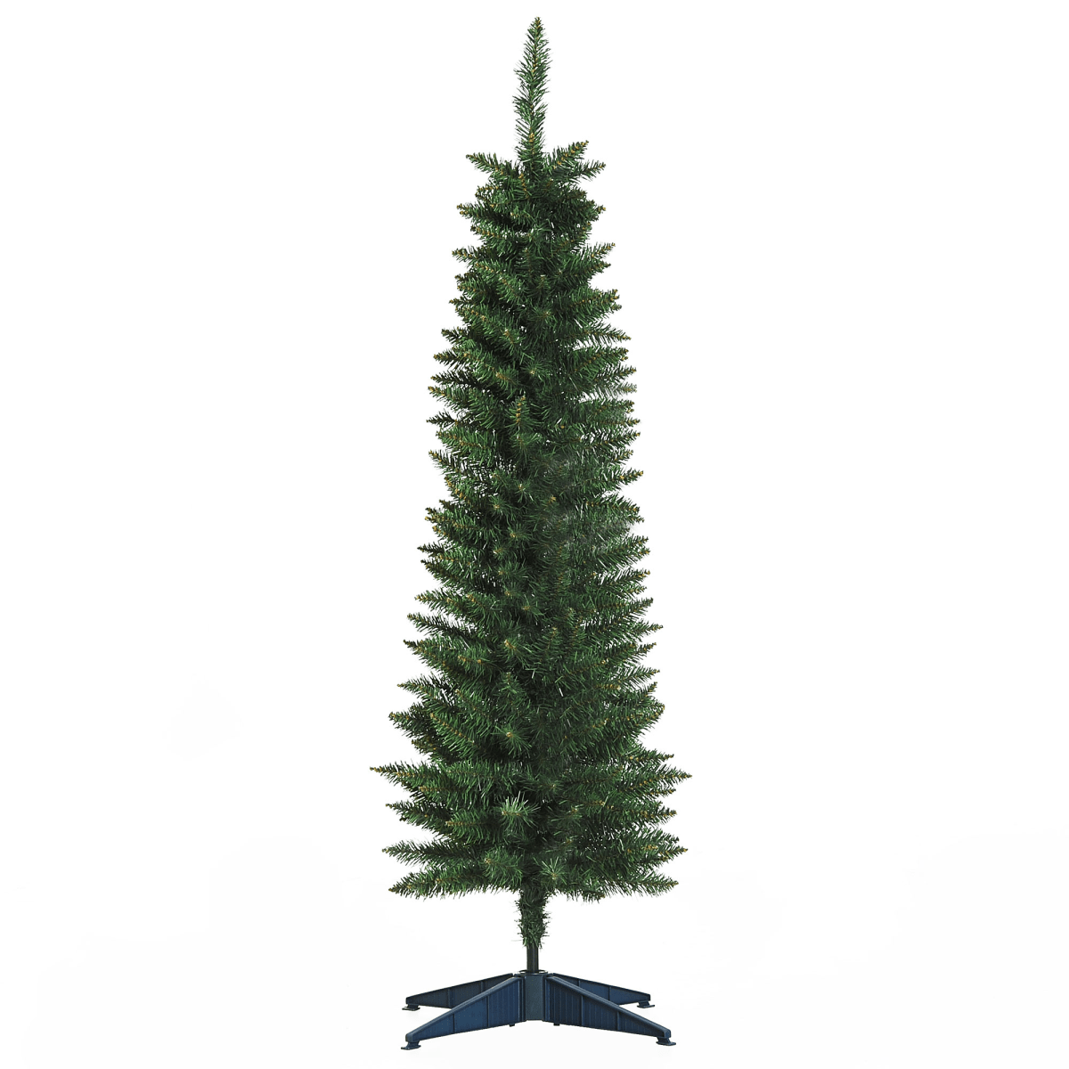 1.5m 5ft Artificial Pine Pencil Slim Christmas Tree 294 Branch Tips with Stand - plants - express.com