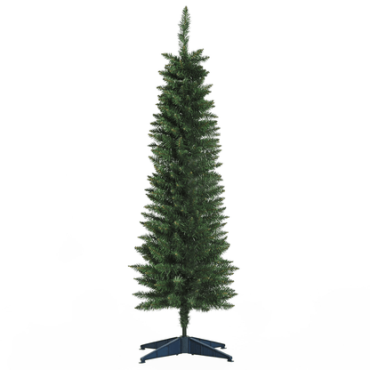 1.5m 5ft Artificial Pine Pencil Slim Christmas Tree 294 Branch Tips with Stand - plants - express.com