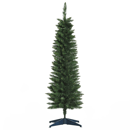 1.5m 5ft Artificial Pine Pencil Slim Christmas Tree 294 Branch Tips with Stand - plants - express.com