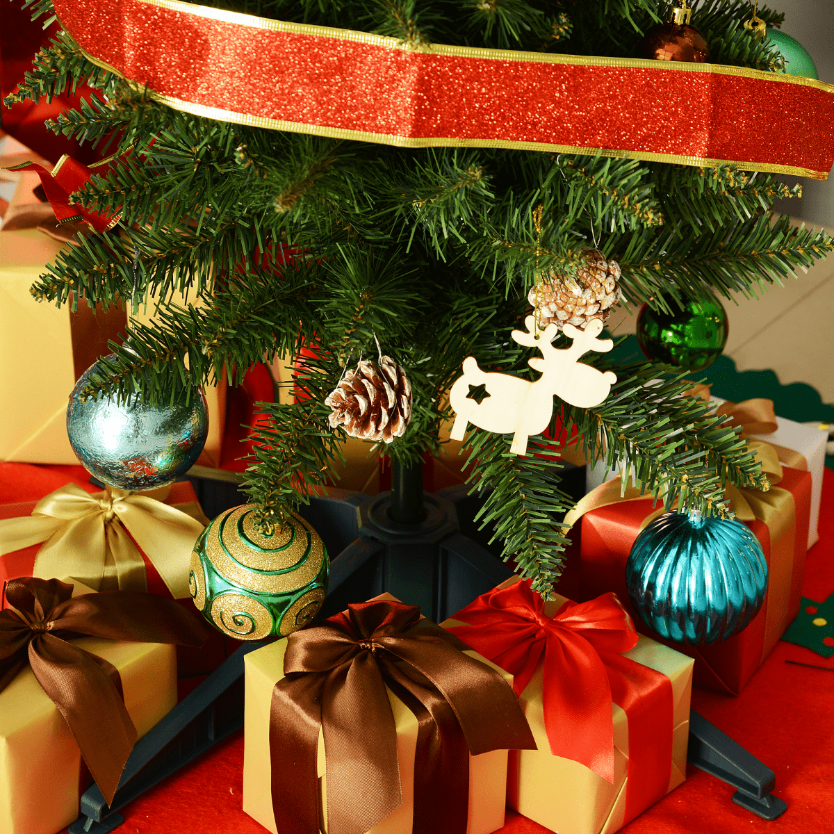 1.5m 5ft Artificial Pine Pencil Slim Christmas Tree 294 Branch Tips with Stand - plants - express.com