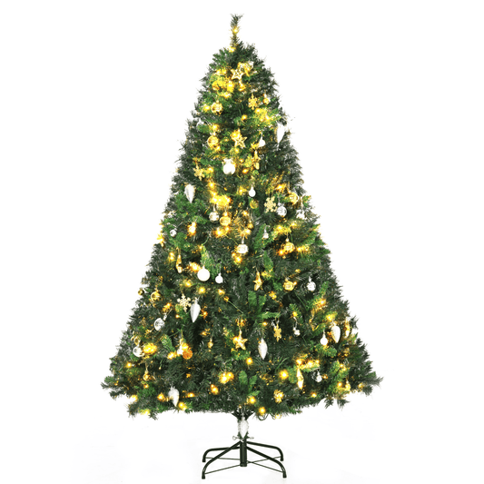 1.8m 6ft Pre - Lit Artificial Christmas Tree 200 LED Tree Decorative Balls Stand - plants - express.com