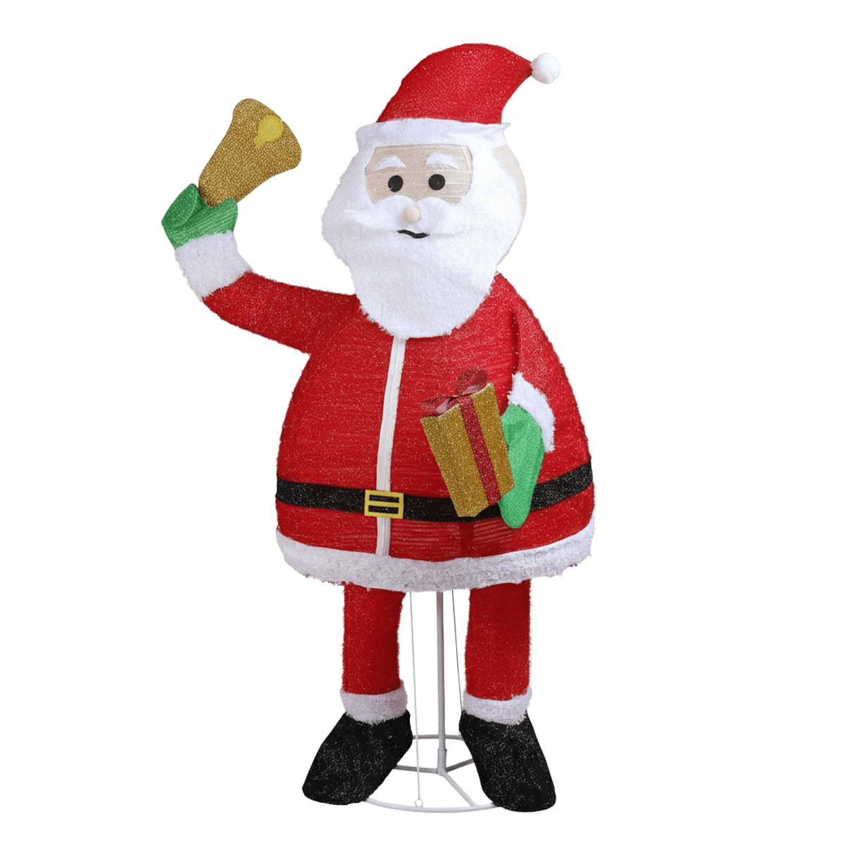 1.8m Santa Bell Yard Decor - 200 LED Prelit Outdoor Christmas Display - plants - express.com