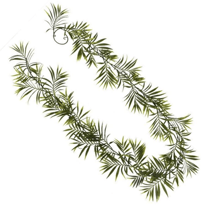 190cm Fire - Resistant Artificial Palm Garland for Effortless Greenery - plants - express.com
