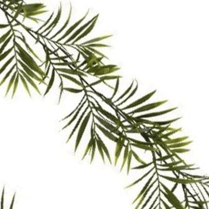 190cm Fire - Resistant Artificial Palm Garland for Effortless Greenery - plants - express.com