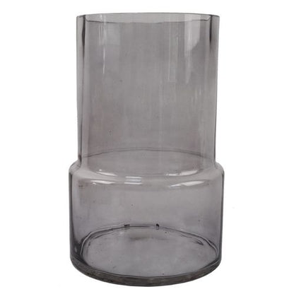 26cm Grey Smoke Glass Vase - plants - express.com