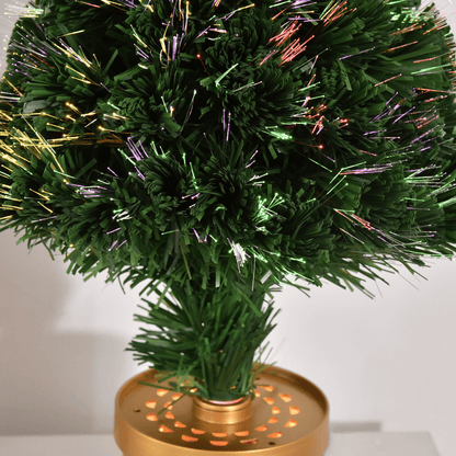 2FT Prelit Artificial Christmas Tree Fiber LED Table Deco Multi - Color Green - plants - express.com