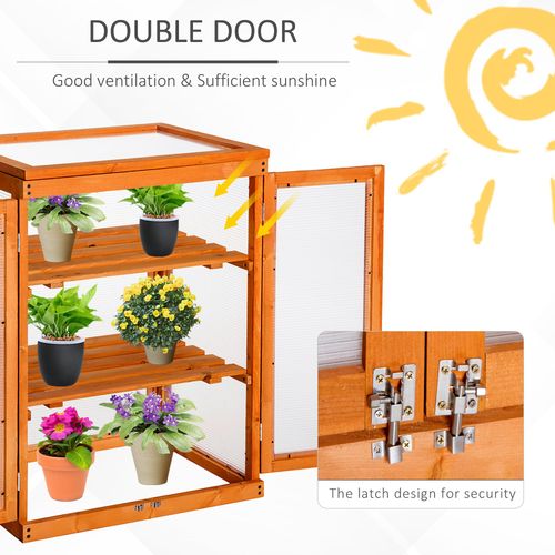 3 - Tier Wooden Cold Frame Greenhouse: Elevate Your Gardening Game! - plants - express.com