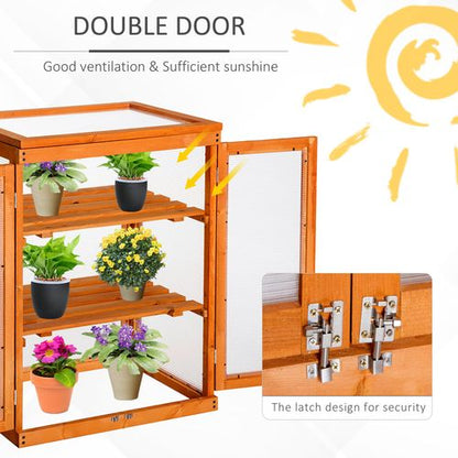 3 - Tier Wooden Cold Frame Greenhouse: Elevate Your Gardening Game! - plants - express.com