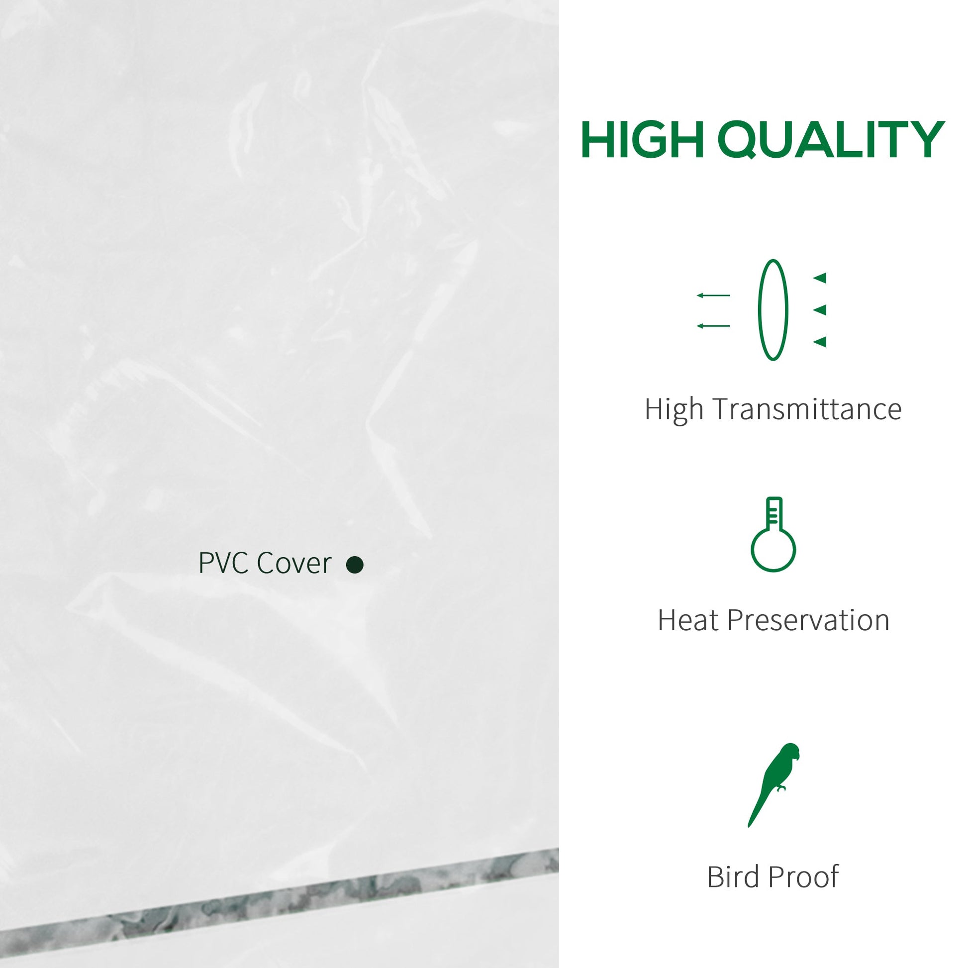 4 Tiers 8 Shelves Metal Frame Walk in Portable Greenhouse 143Lx73Wx195Hcm - plants - express.com