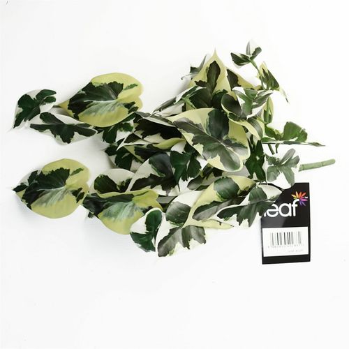40cm Realistic Variegated Marble Pothos - Lush Trailing Artificial Plant - plants - express.com