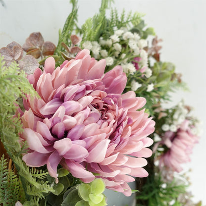 45cm Artificial Pink Floral Blossom Wreath - plants - express.com