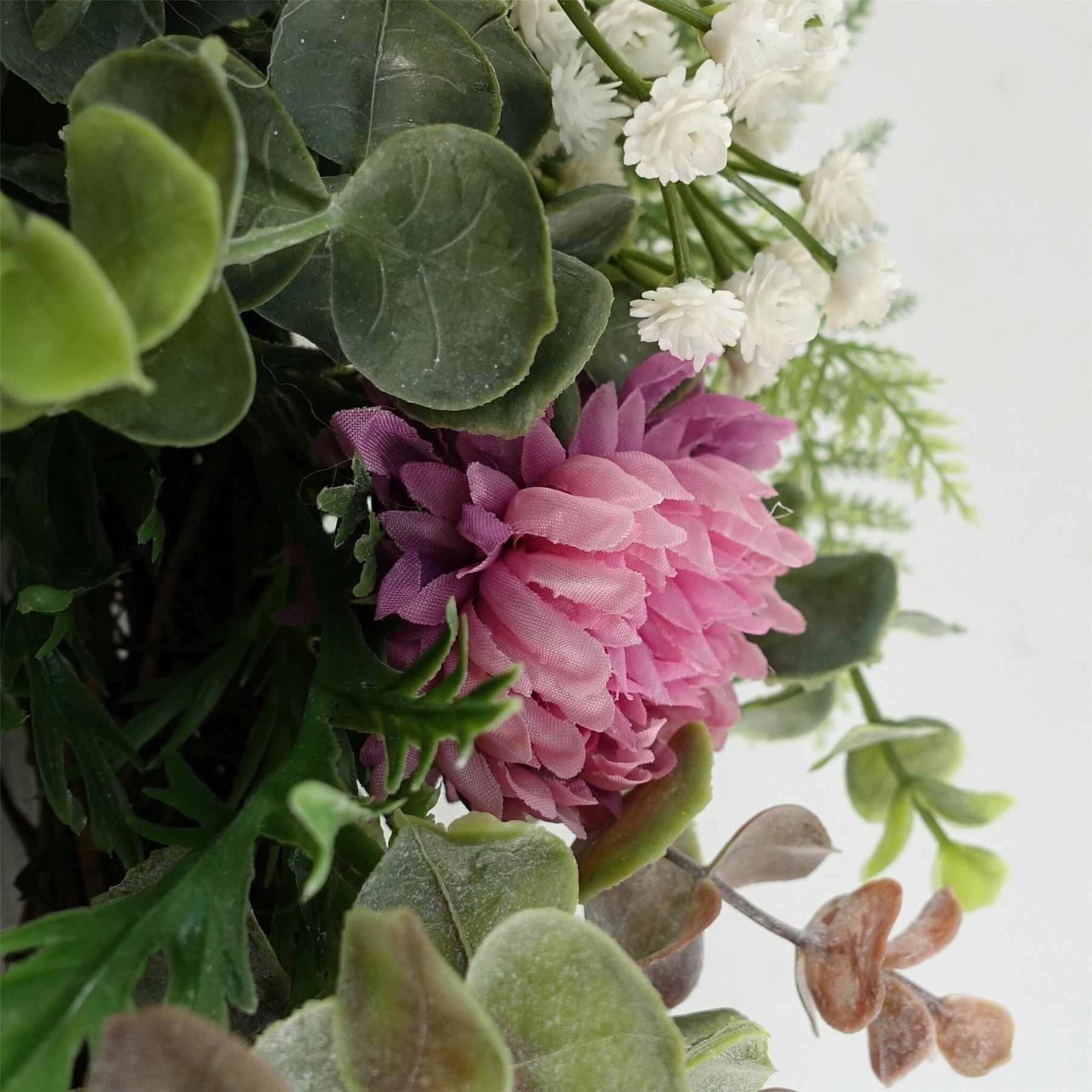 45cm Artificial Pink Floral Blossom Wreath - plants - express.com