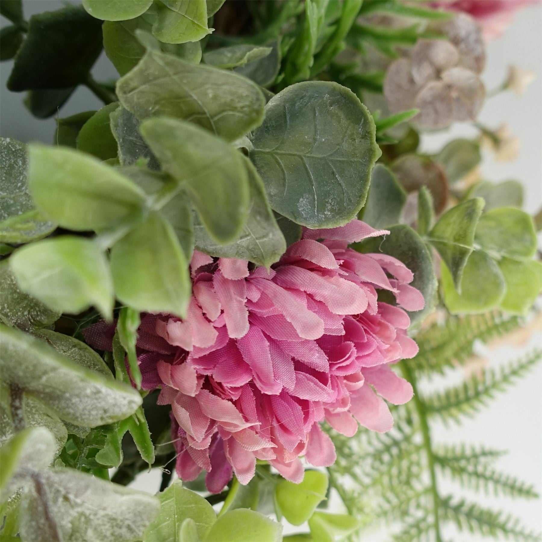 45cm Artificial Pink Floral Blossom Wreath - plants - express.com