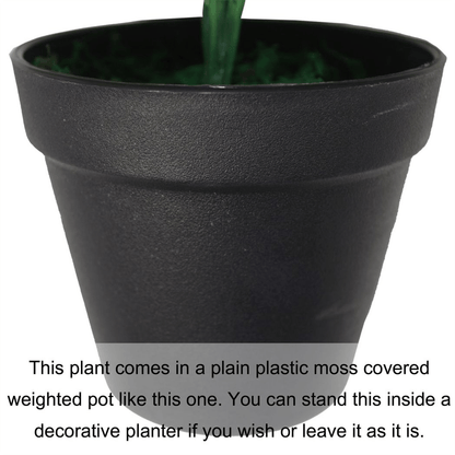 45cm Lifelike Watermelon Leaves Plant in Elegant Black Pot - Indoor Decor - plants - express.com